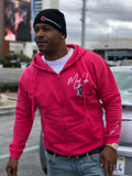 Madouk- Hyper Pink Zip Hoodie